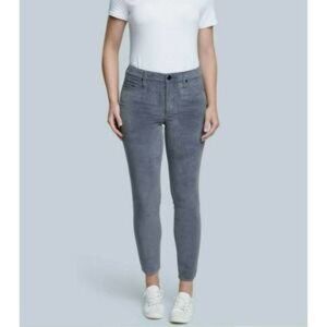 Seven7 Ultra High Rise Skinny Corduroy Pants Size 8 Gray